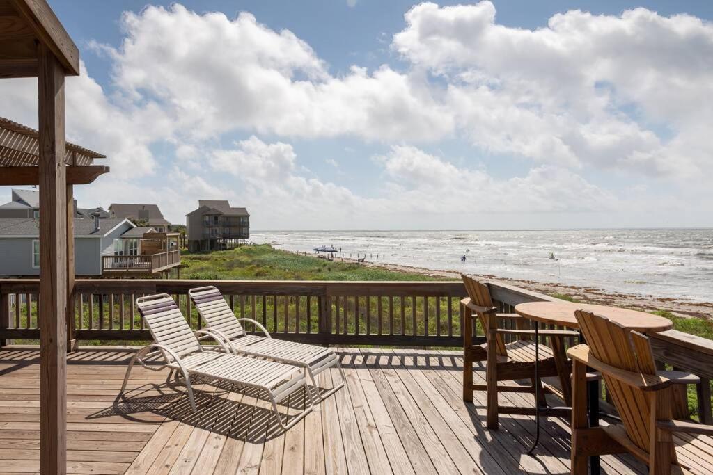 Beach Front On West Beach Galveston Exteriör bild